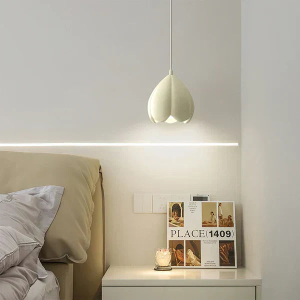 Marenelle Cream Glass Pendant Light With Subtle Warm Glow
