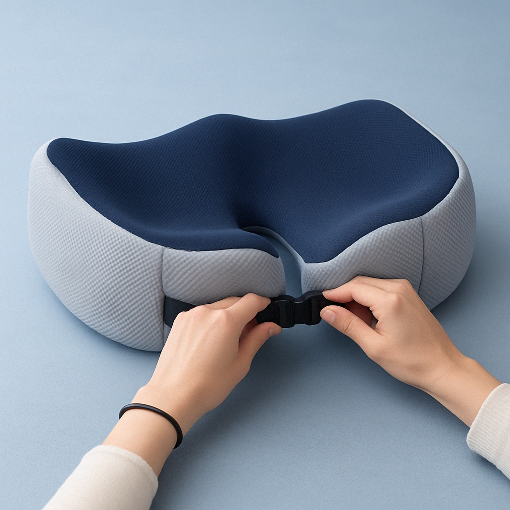 OrthoFlex Ergonomic Memory Foam Cushion For Posture Support