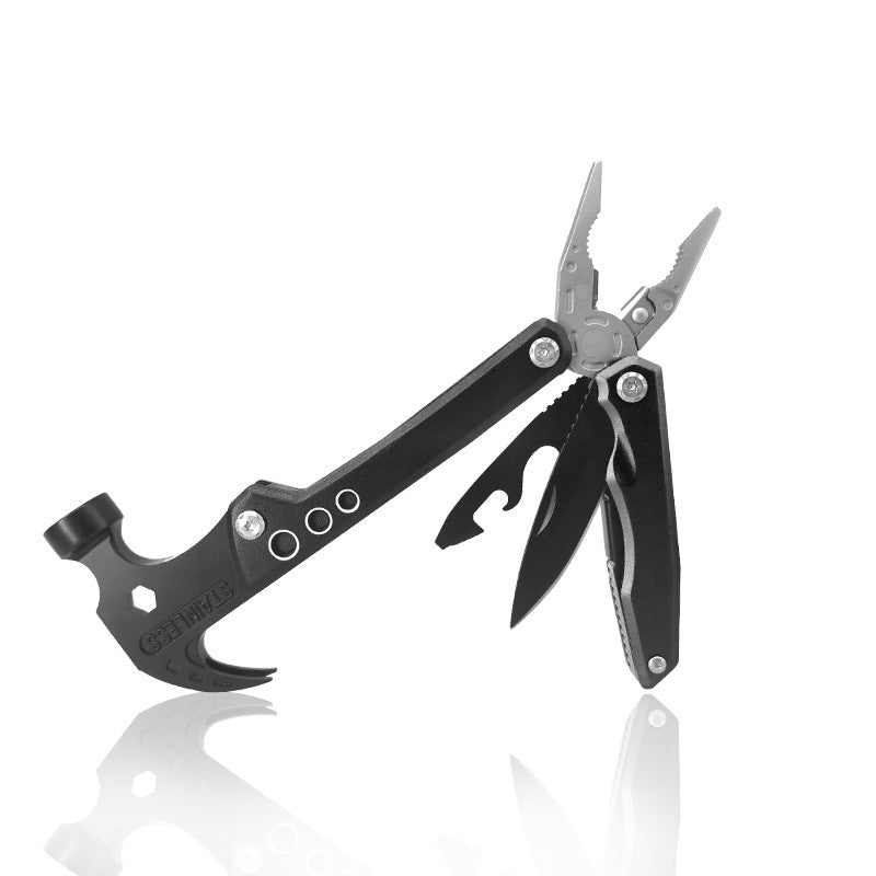 19-in-1 Multitool Hammer – Versatile Tool Combining Hammer, Pliers, Screwdriver, Knife, Bottle Opener, and 13 Extra Functions for Camping, DIY, and Emergencies