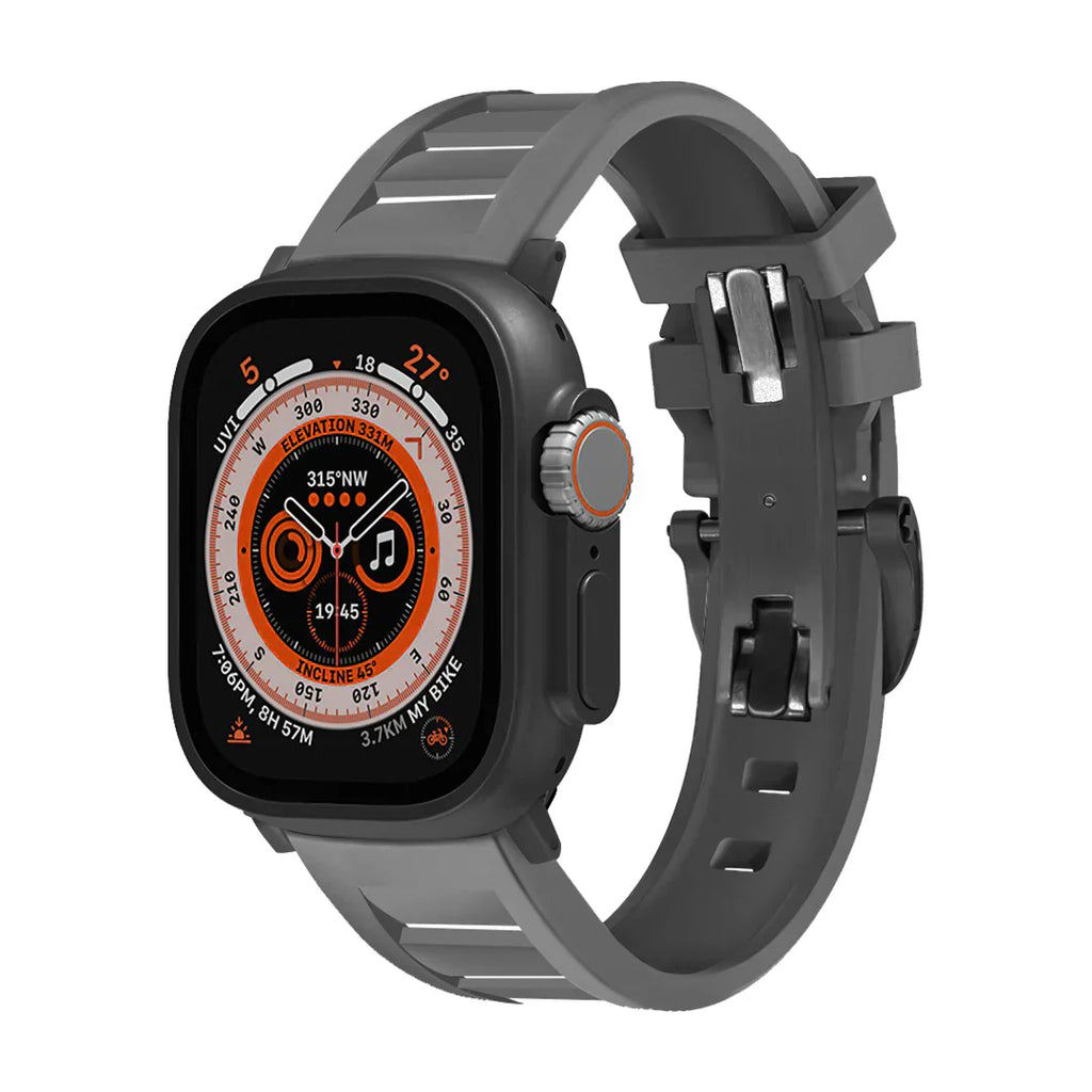 Řemínek na Apple Watch FKM s motýlkovou sponou pro pohodlné nošení