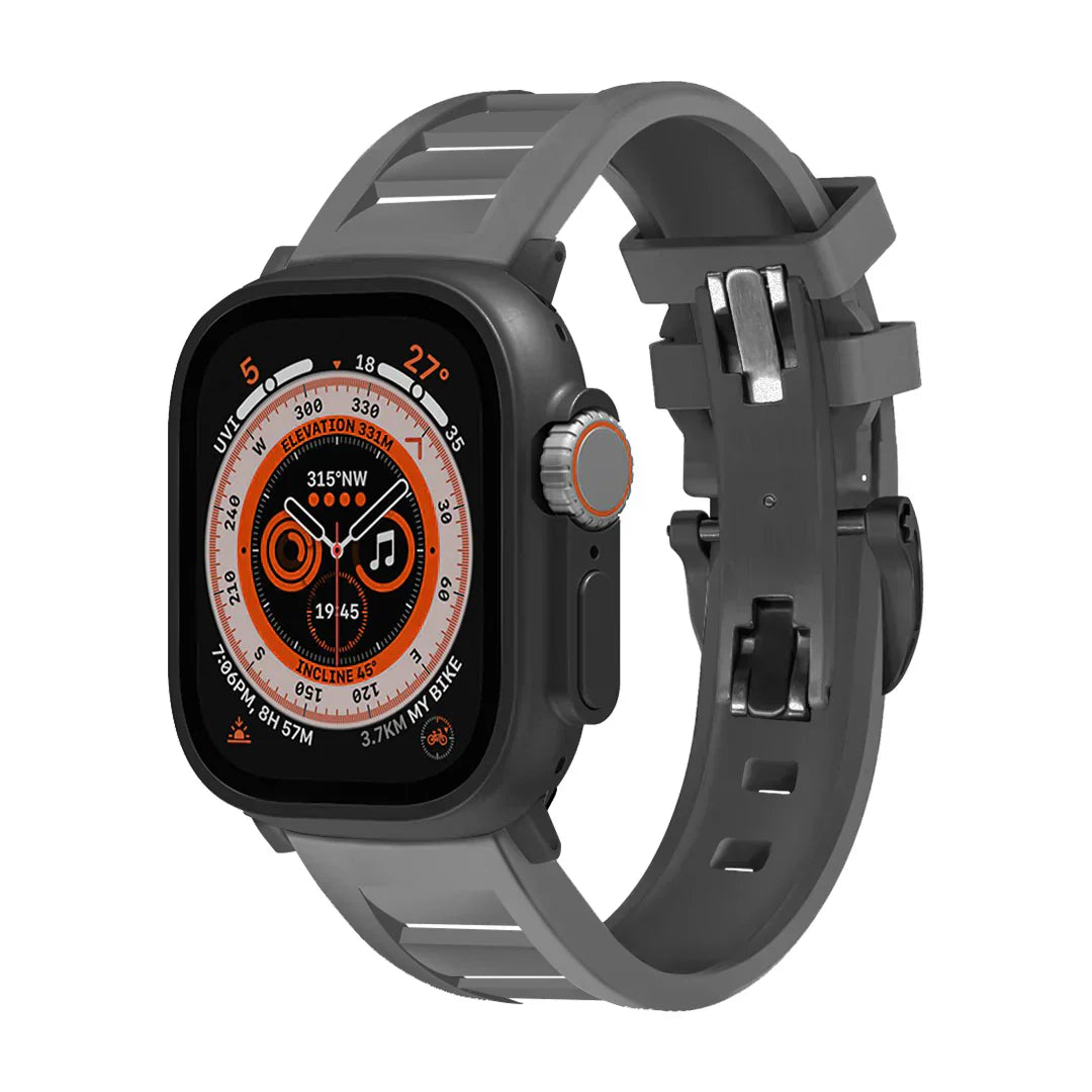 Řemínek na Apple Watch FKM s motýlkovou sponou pro pohodlné nošení