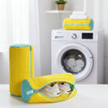 Heavy-duty shoe washing machine bag with protective lining and secure zipper closure