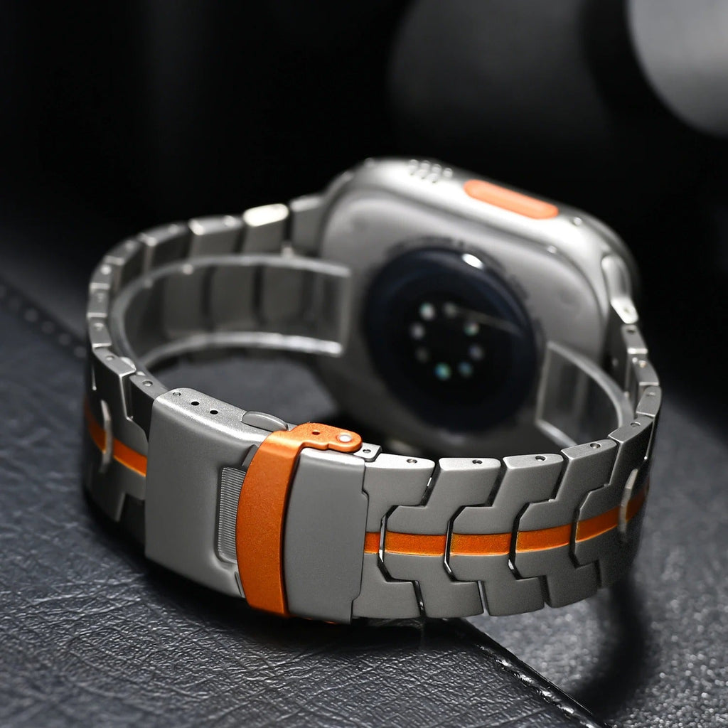Luksusowa tytanowa opaska Keith Lane do urządzeń Apple Watch