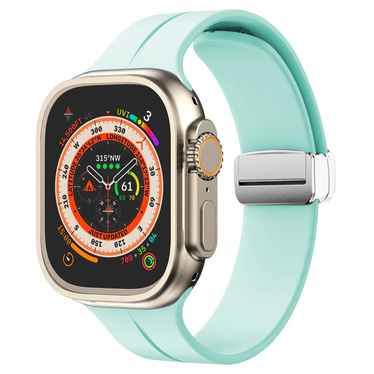 Silikonový řemínek Apple Watch s magnetickým zapínáním pro snadné nastavení