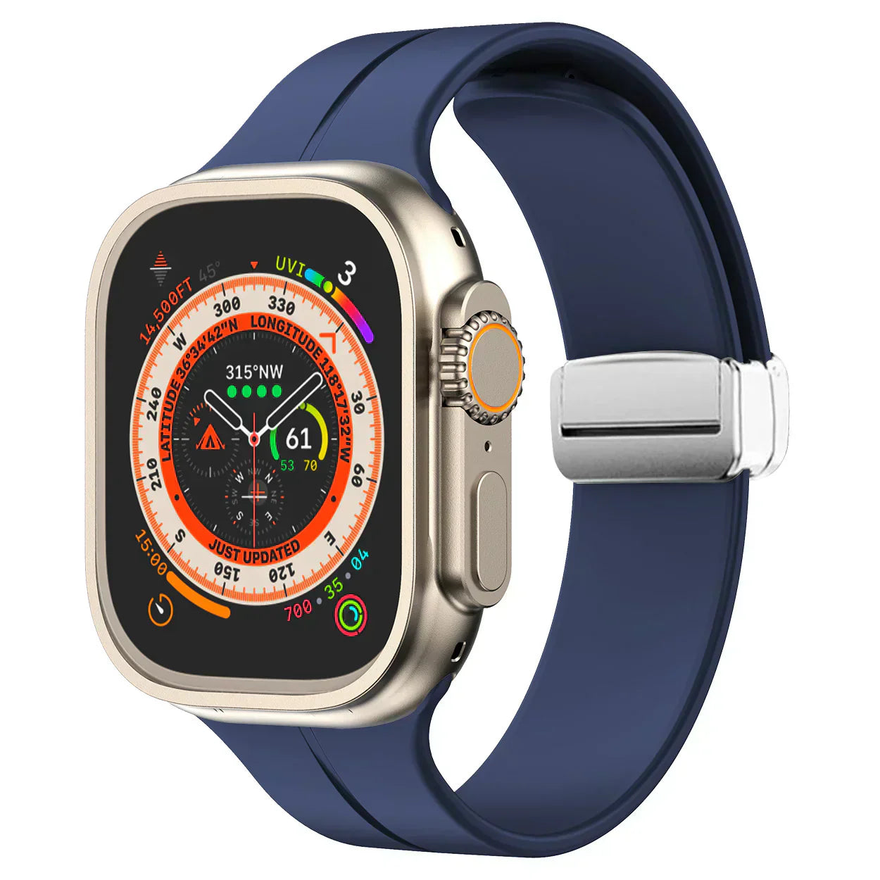 Silikonový řemínek Apple Watch s magnetickým zapínáním pro snadné nastavení