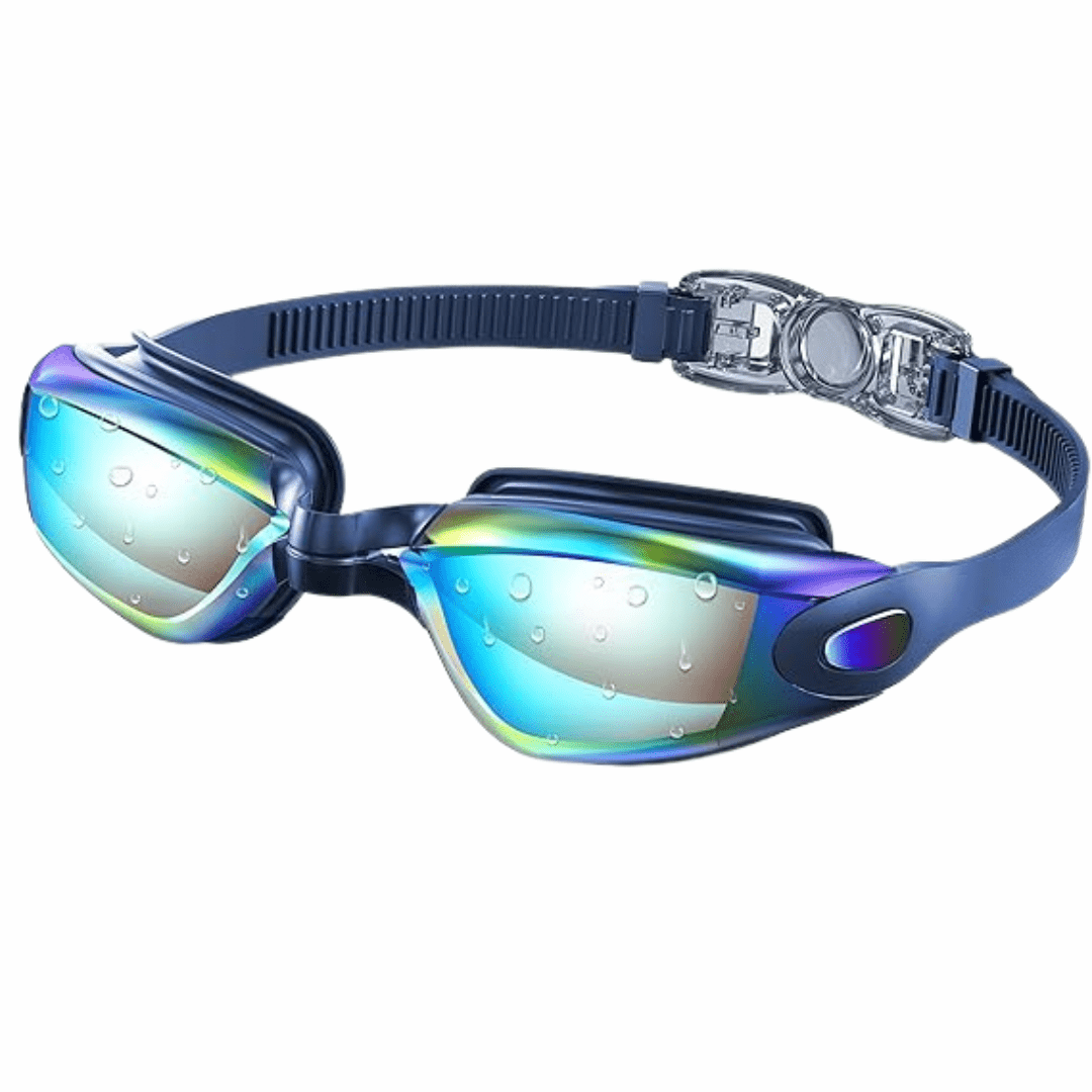 AquaGlide Anti-Fog Swimming Goggles For Optimal Vision And Comfort