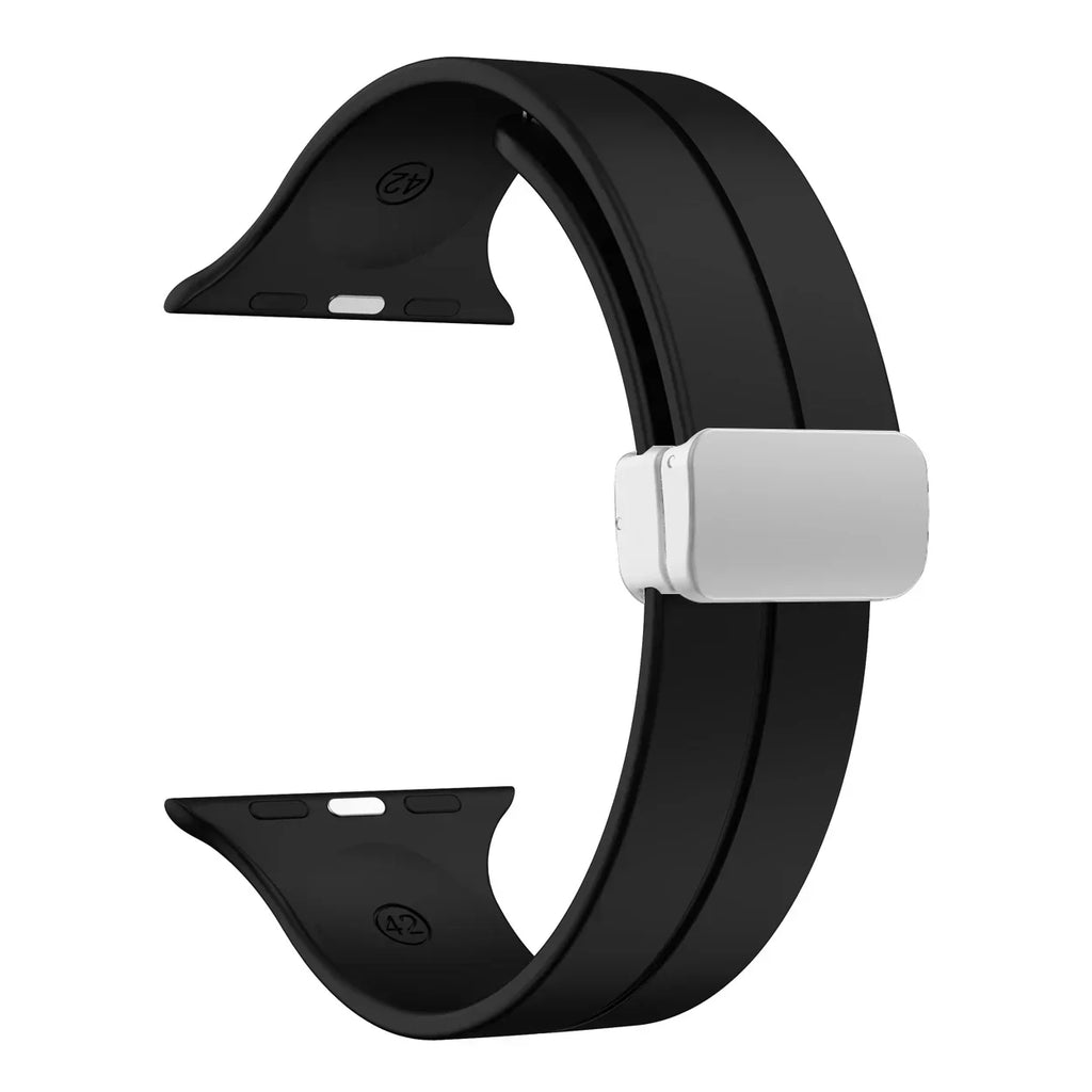 Silikonový řemínek Apple Watch s magnetickým zapínáním pro snadné nastavení