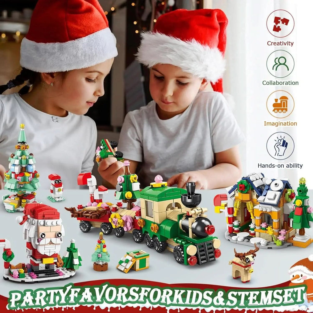 Set creativo di costruzioni BrightBuild Studio per Natale, per bambini dai 6 anni in su
