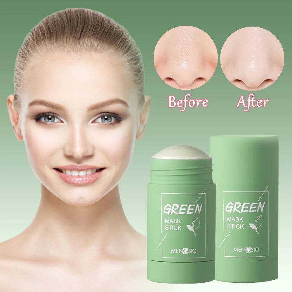 Masque au thé vert pour un soin du visage quotidien doux et une routine de la peau