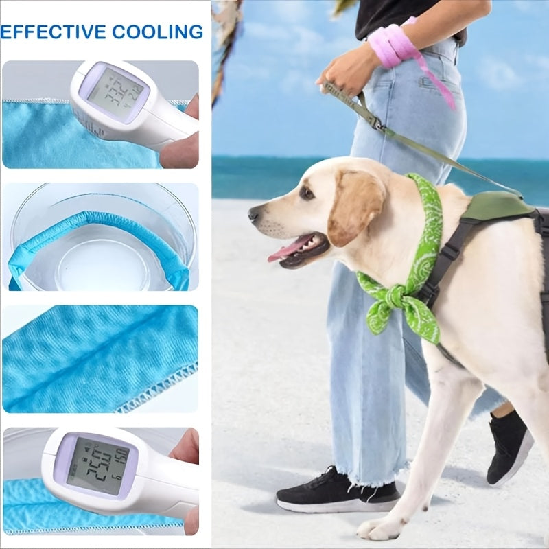 Reusable Pet Cooling Bandanas