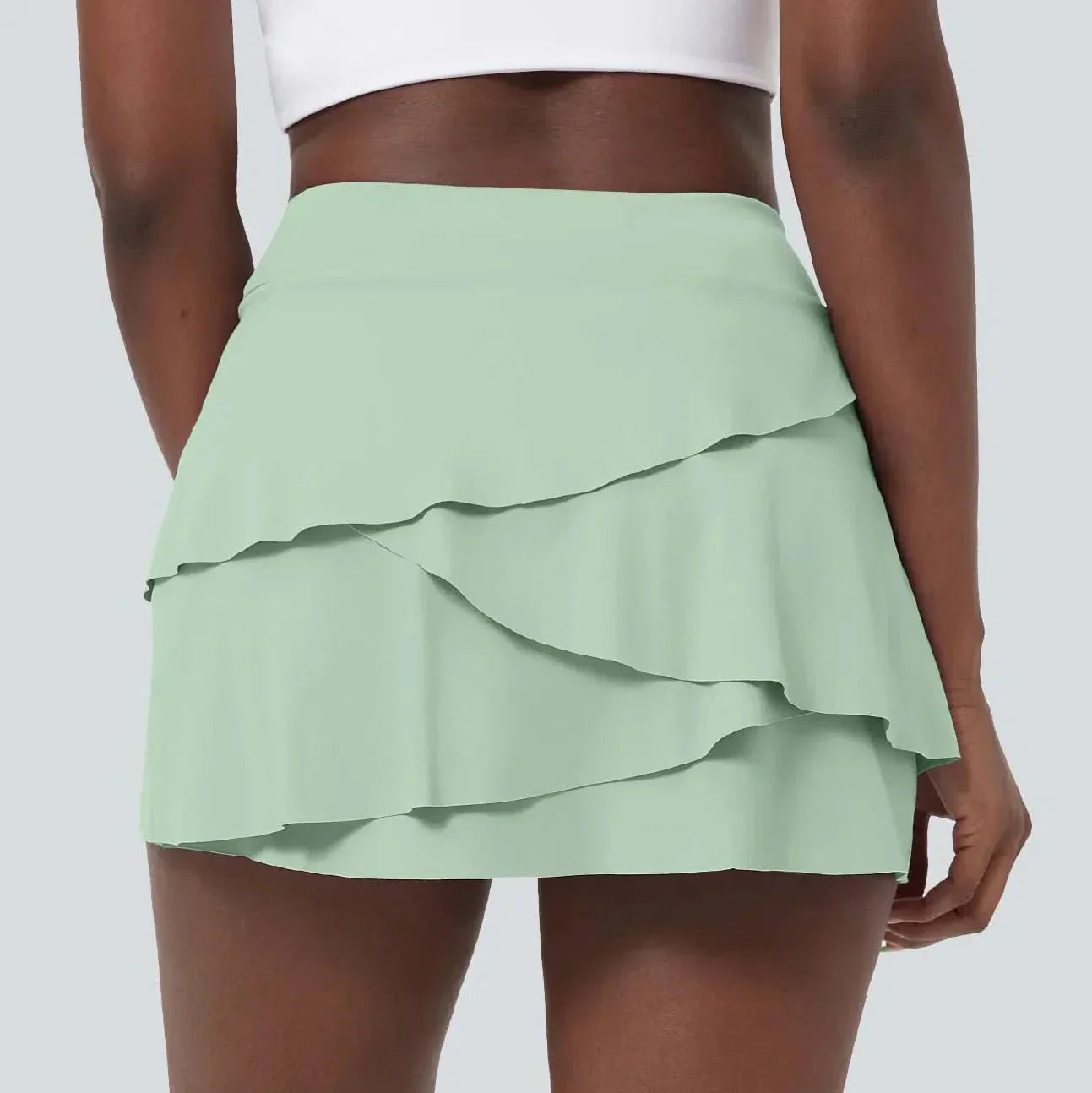 AeroBloom Airy 2 az 1-ben golf szoknya réteges kialakítással és zsebekkel