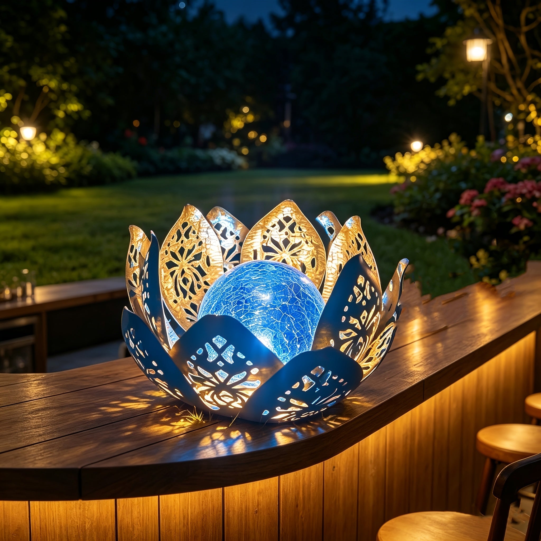 Solar Lotus bordlampe