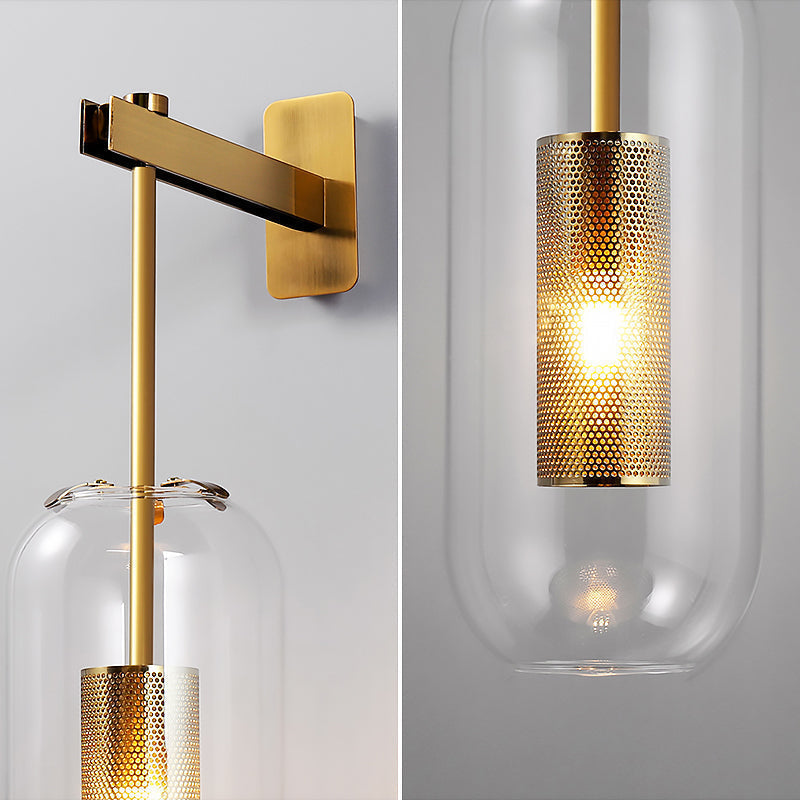 AriaNord Glass Wall Light In Modern Minimalist Design