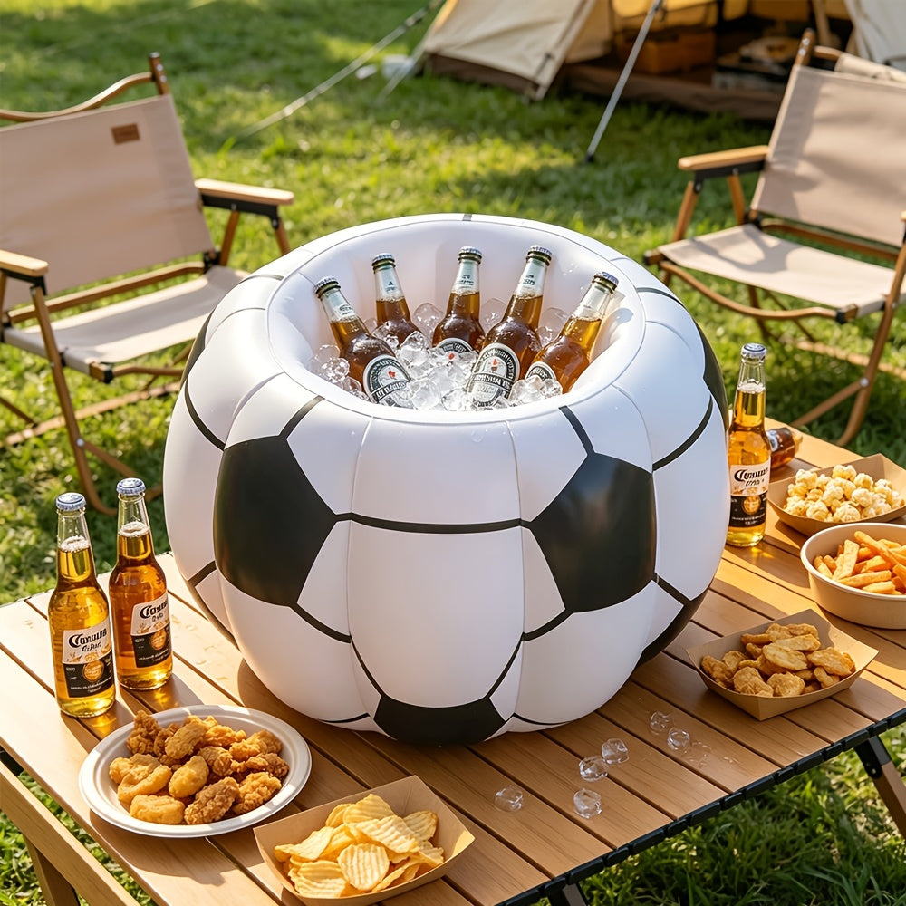 Inflatable Soccer Ice Bucket Party Cooler Set