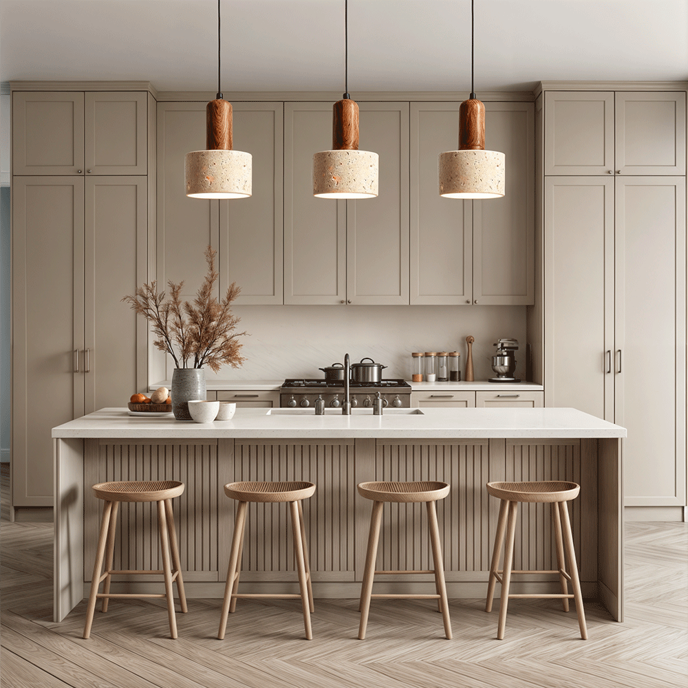 Solena Travertine Pendant Lights For Modern Interiors