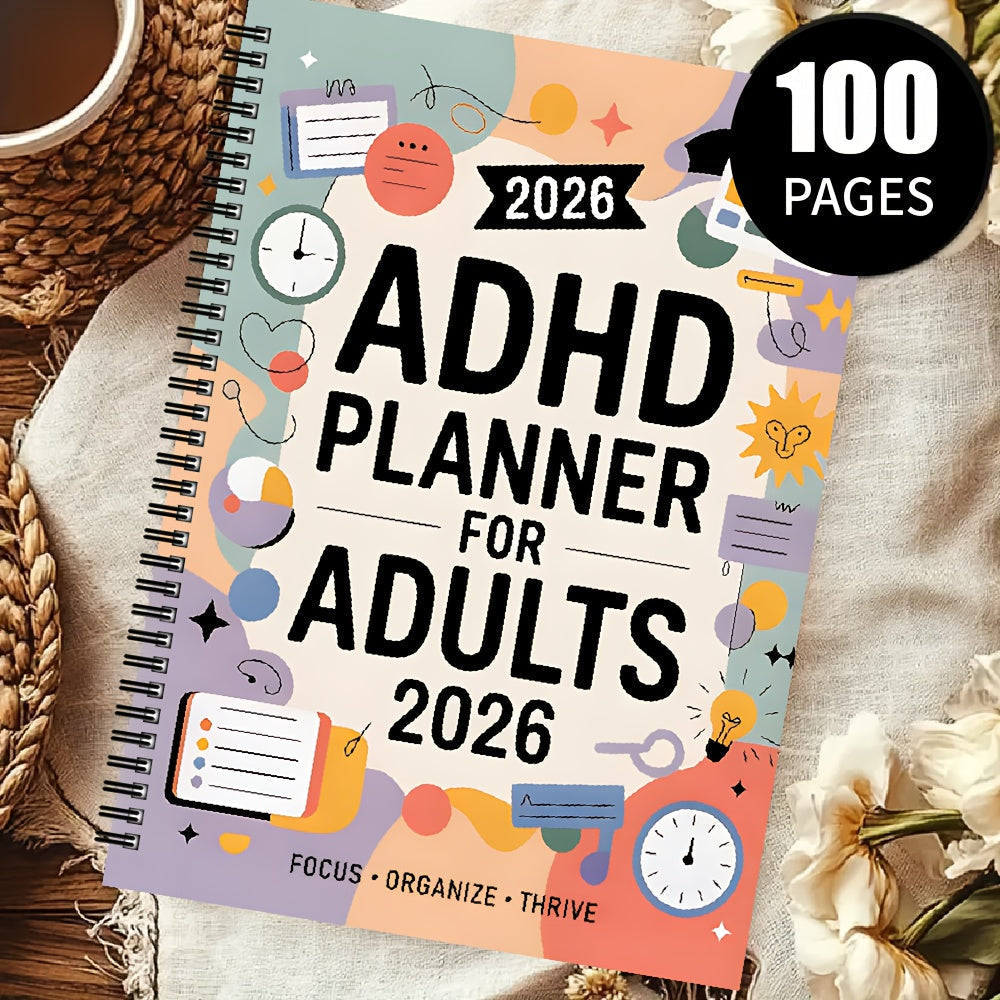 ADHD productivity planner for structured daily and weekly organization