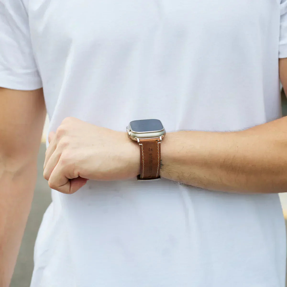 Elegante vintage leren band voor Apple Watch collectie