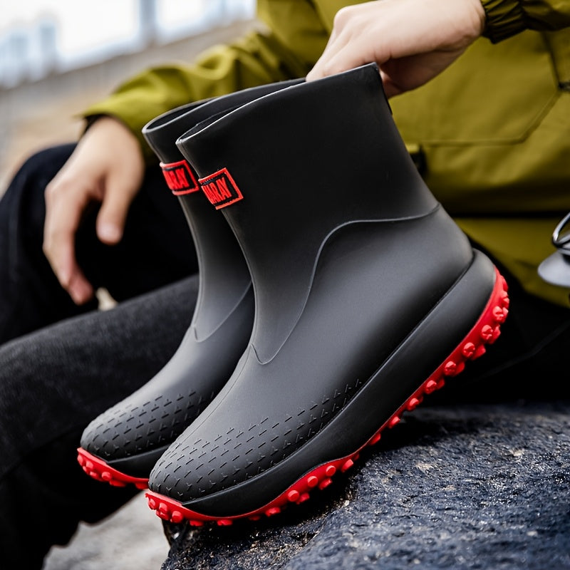 Slip-On Waterproof Rain Boots