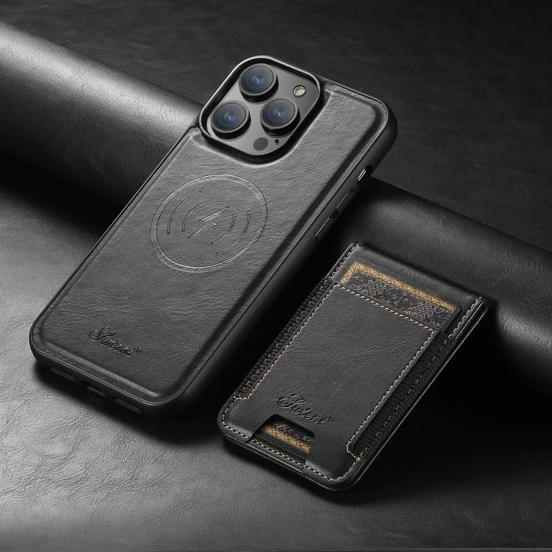 Pouzdro na karty AeroCard pro iPhone s bezdrátovým nabíjením, kompatibilní s MagFlow