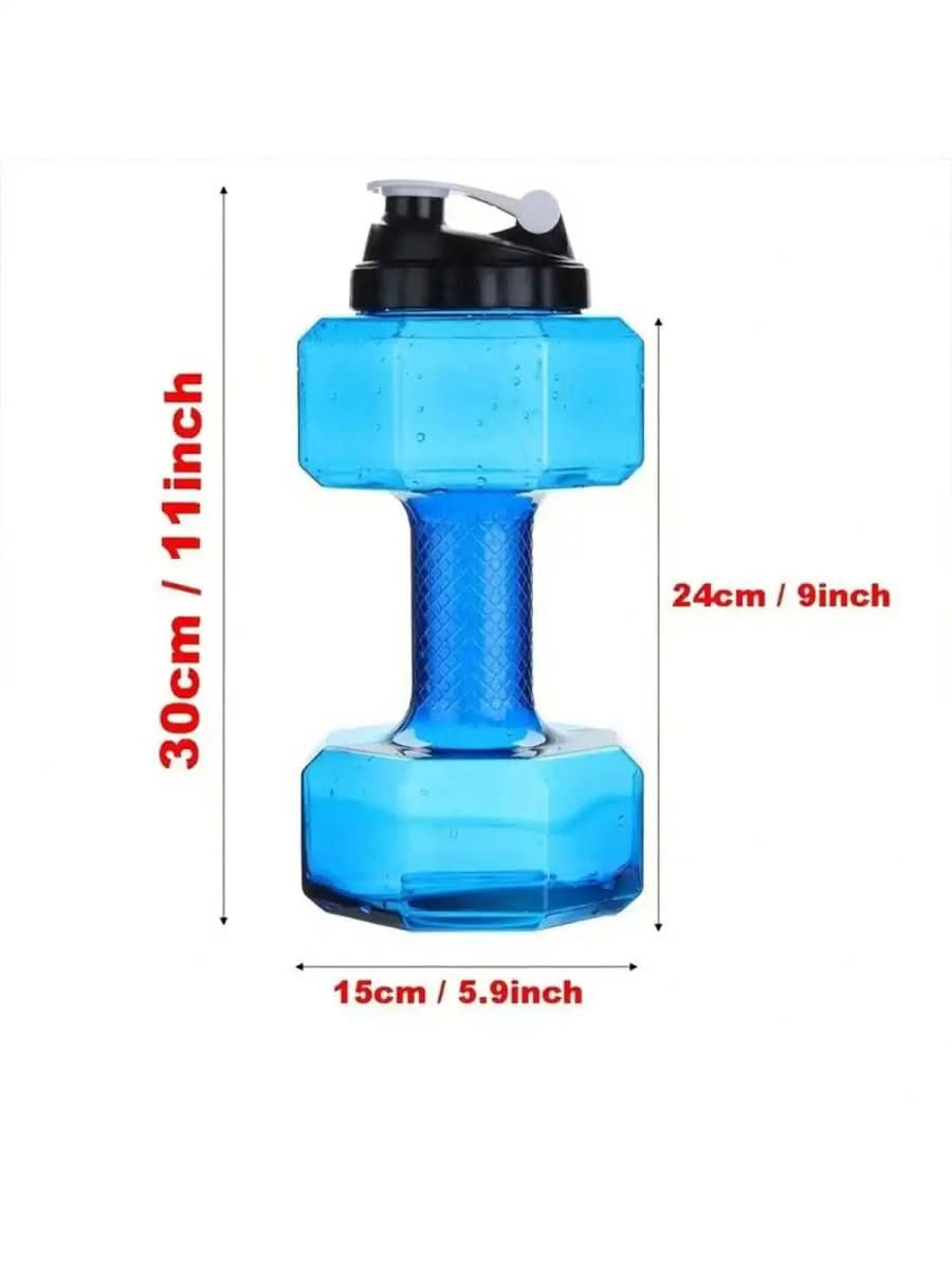 Láhev na vodu AquaFlex s činkou 550 ml pro fitness a každodenní použití, 2v1 design