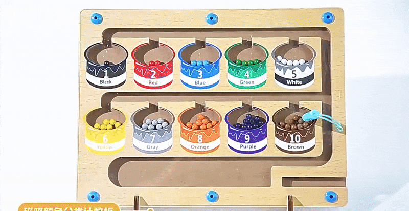 HueQuest Magnetic Color and Number Game for Kids Aged 3 and Up