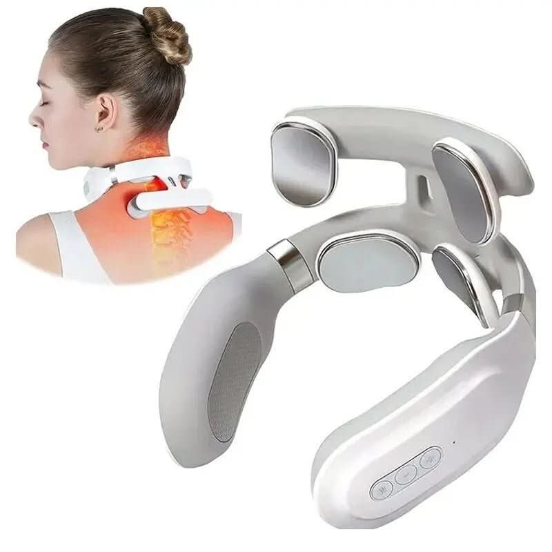 Deluxe Nackenmassagegerät mit Wärme und Vibration 4-in-1