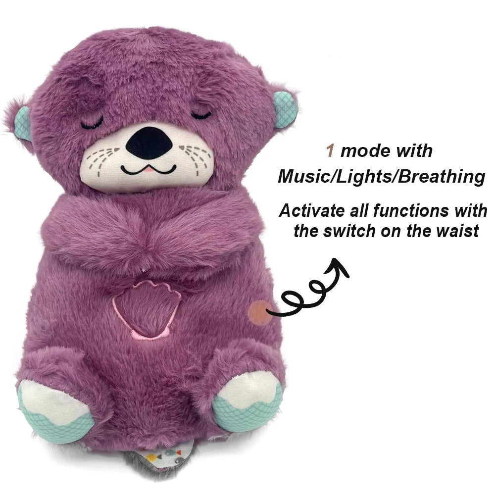 Peluche Loutre pour Bébé, Compagnon de Respiration pour un Coucher Doux | Fervei