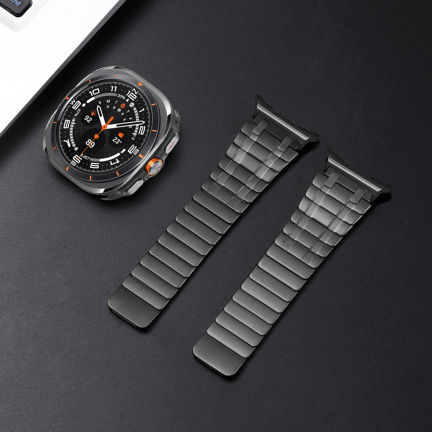 AP Frostet Rustfrit Stål Magnetisk Rem til Samsung Watch 7 Ultra | Fervei