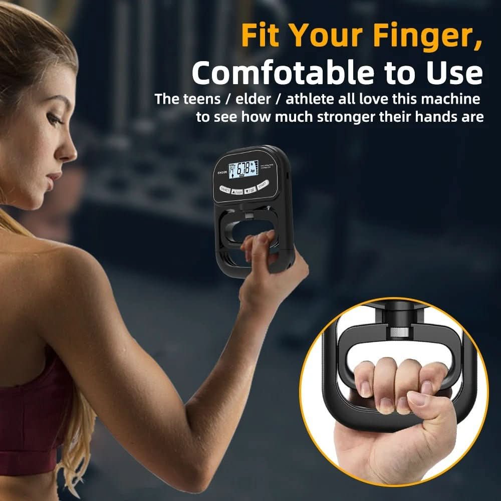 GripFlex Digital Handheld Grip Force Meter Up to 120 Kg