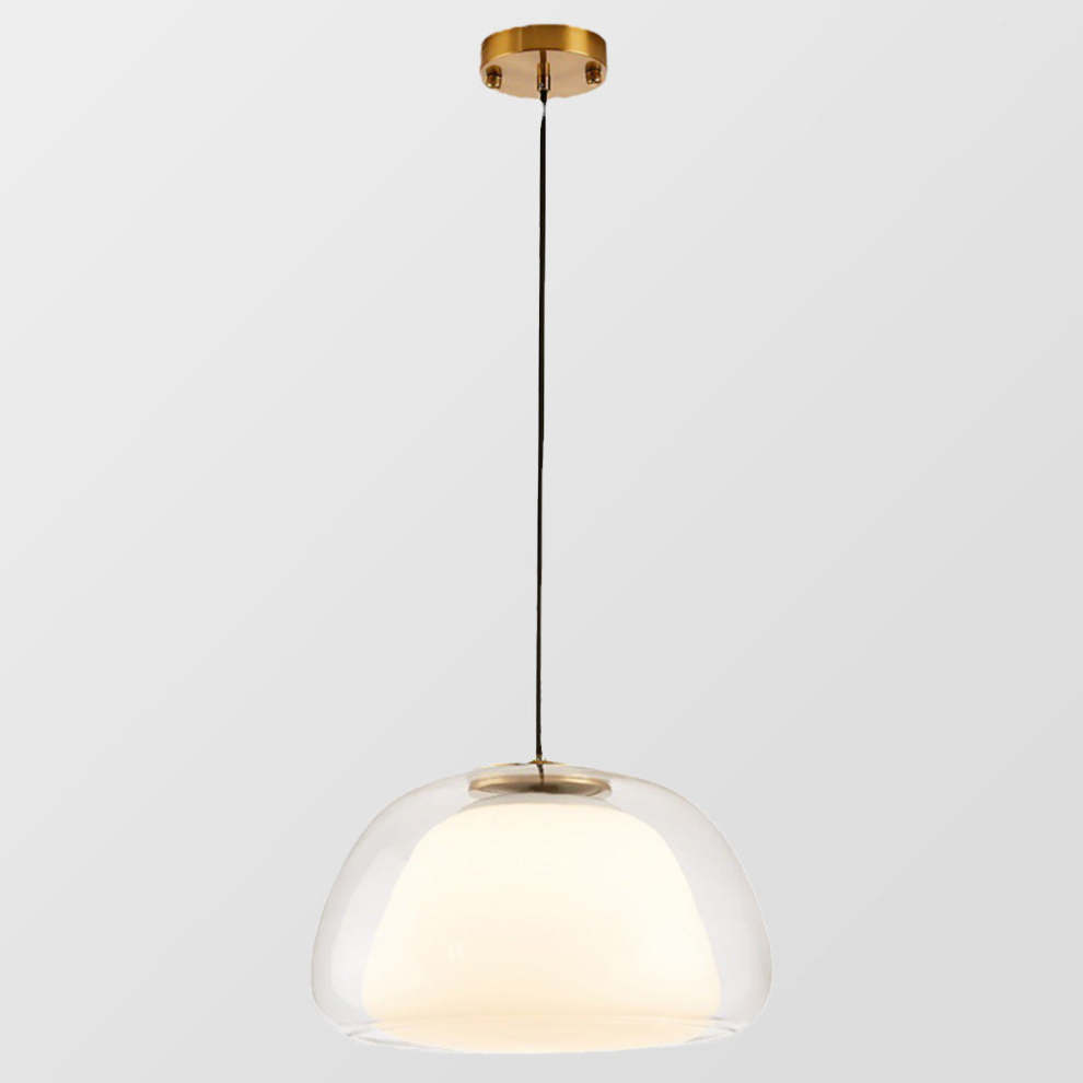 Aurora Milk Glass Pendant Light Modern Hanging Lamp | Fervei