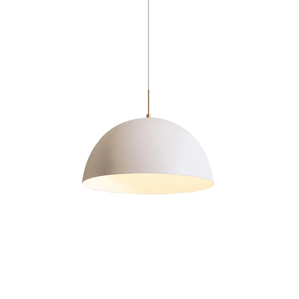 Moderní minimalistické závěsné světlo s bílým kloboukem a jedním světlem