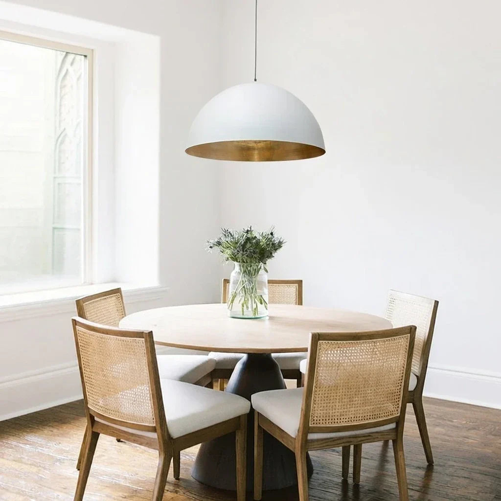 Industrial Oversized Metal Dome Pendant Light, 1 Light