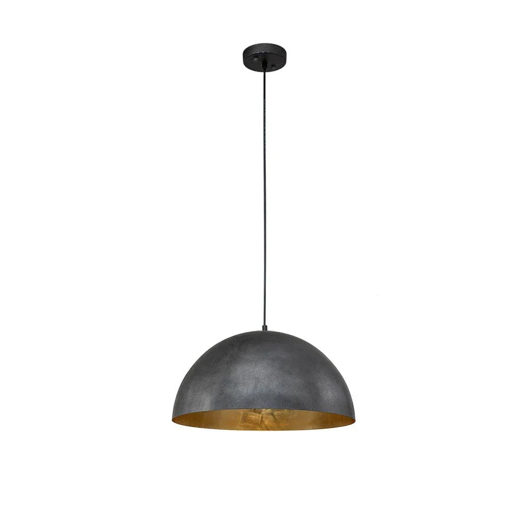 Industrial Oversized Metal Dome Pendant Light, 1 Light