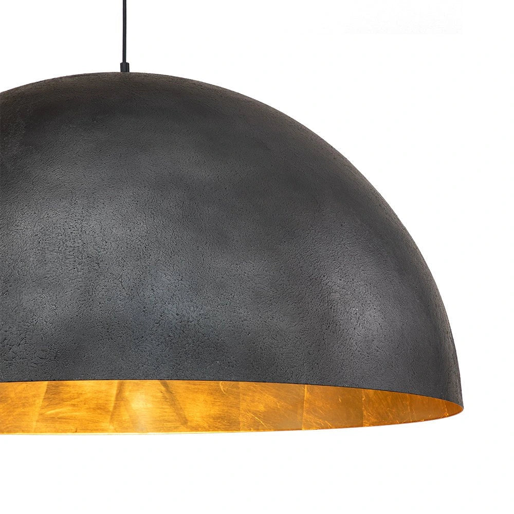 Industrial Oversized Metal Dome Pendant Light, 1 Light