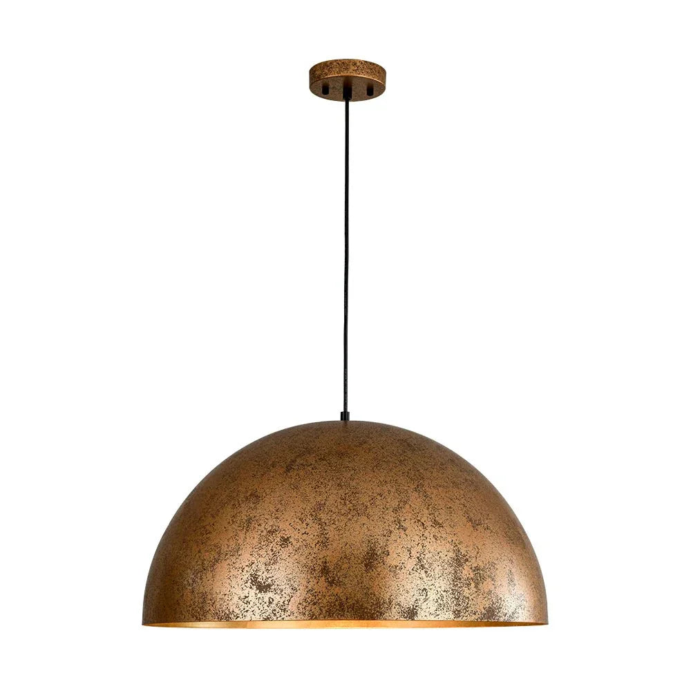 Industrial Oversized Metal Dome Pendant Light, 1 Light