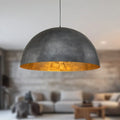 Industrial Oversized Metal Dome Pendant Light, 1 Light