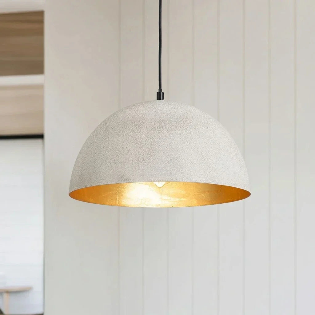 Industrial Oversized Metal Dome Pendant Light, 1 Light