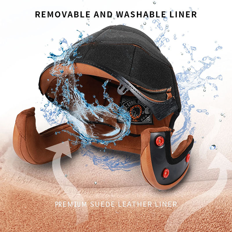 JetLite Offener Helm mit federleichtem ABS-Gehäuse und zeitlosem Retro-Stil