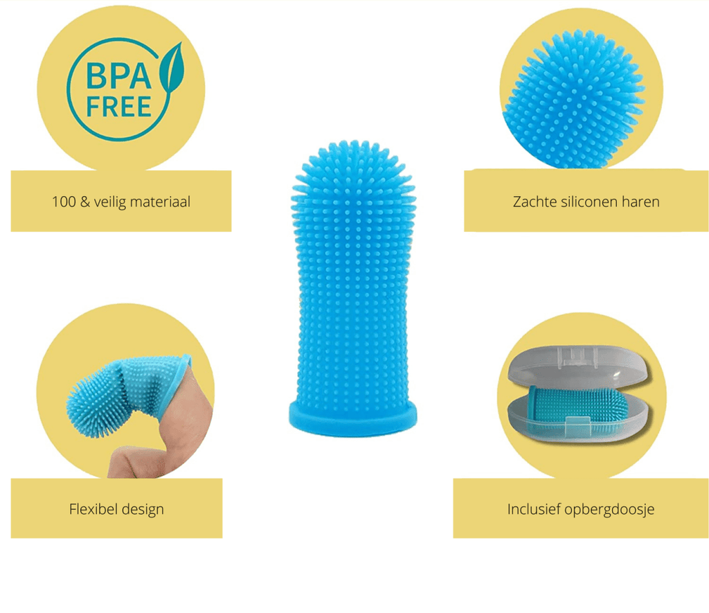 PawGuard 360 Silicone Finger Toothbrush For Safe Dog Dental Care