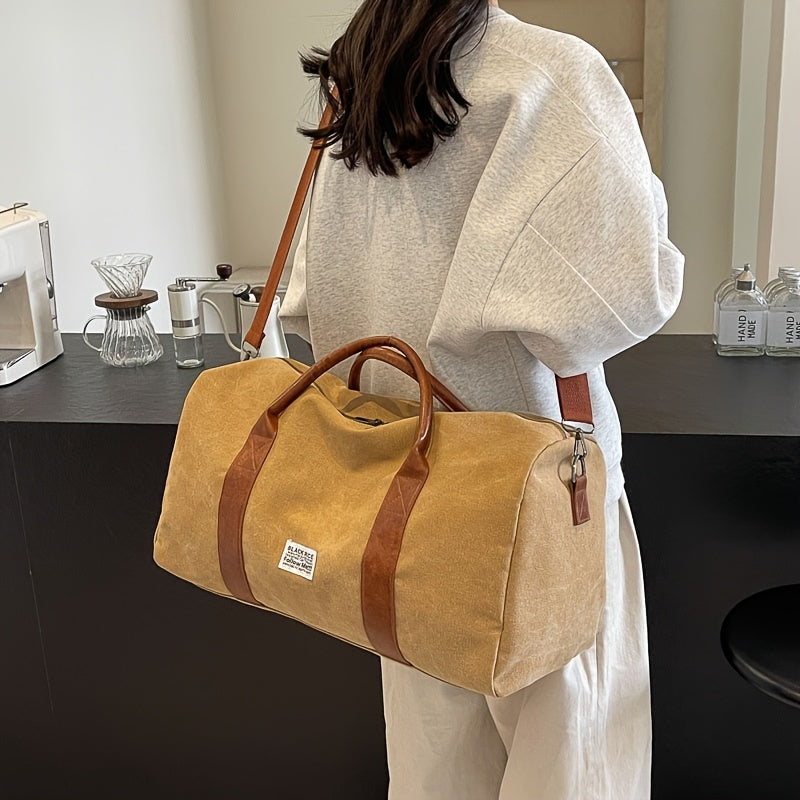 Vypraná vintage taška Weekender s víceúčelovým úložným prostorem