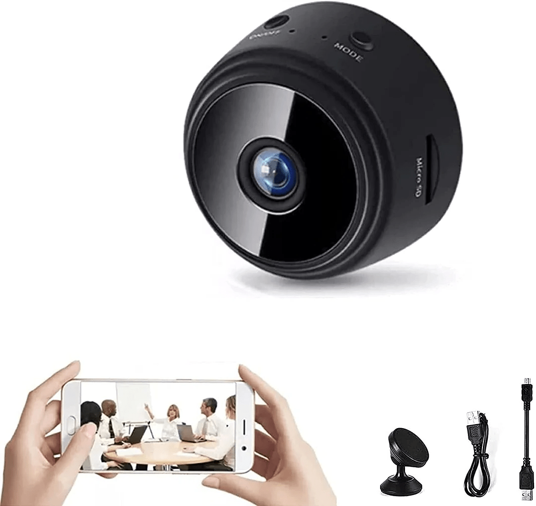 NovaCam Mini kompaktní bezpečnostní kamera 1080P s nočním viděním a ovládáním přes aplikaci