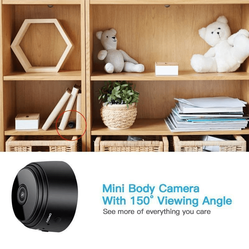 NovaCam Mini kompaktní bezpečnostní kamera 1080P s nočním viděním a ovládáním přes aplikaci