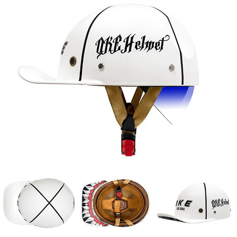 Classic Baseball Style DOT Approved Motorcycle Helmet For Riders