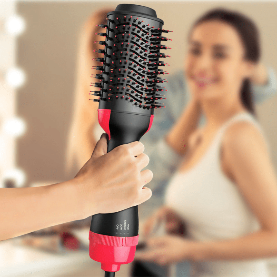 AuraNova ProStyle 4 In 1 Hair Dryer and Straightener for Volume Shine and Styling