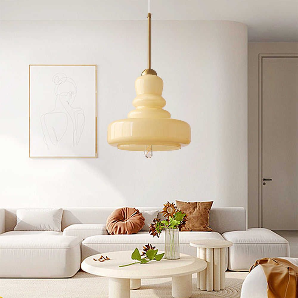 Vibrant Bauhaus Hrušková Závěsná Lampa od AuroraLume Studia