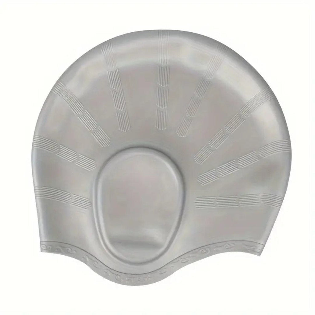 AquaGuard Silicone Swim Cap With Ear Protection For Swimming | Fervei