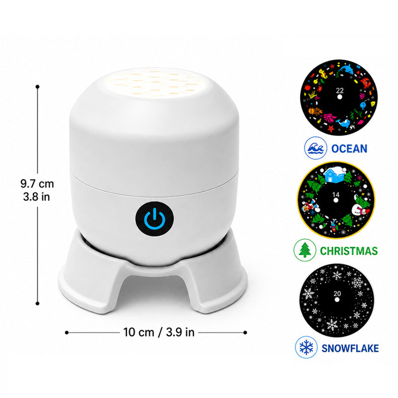 Rotating LED Projector Light for Immersive Room Ambiance