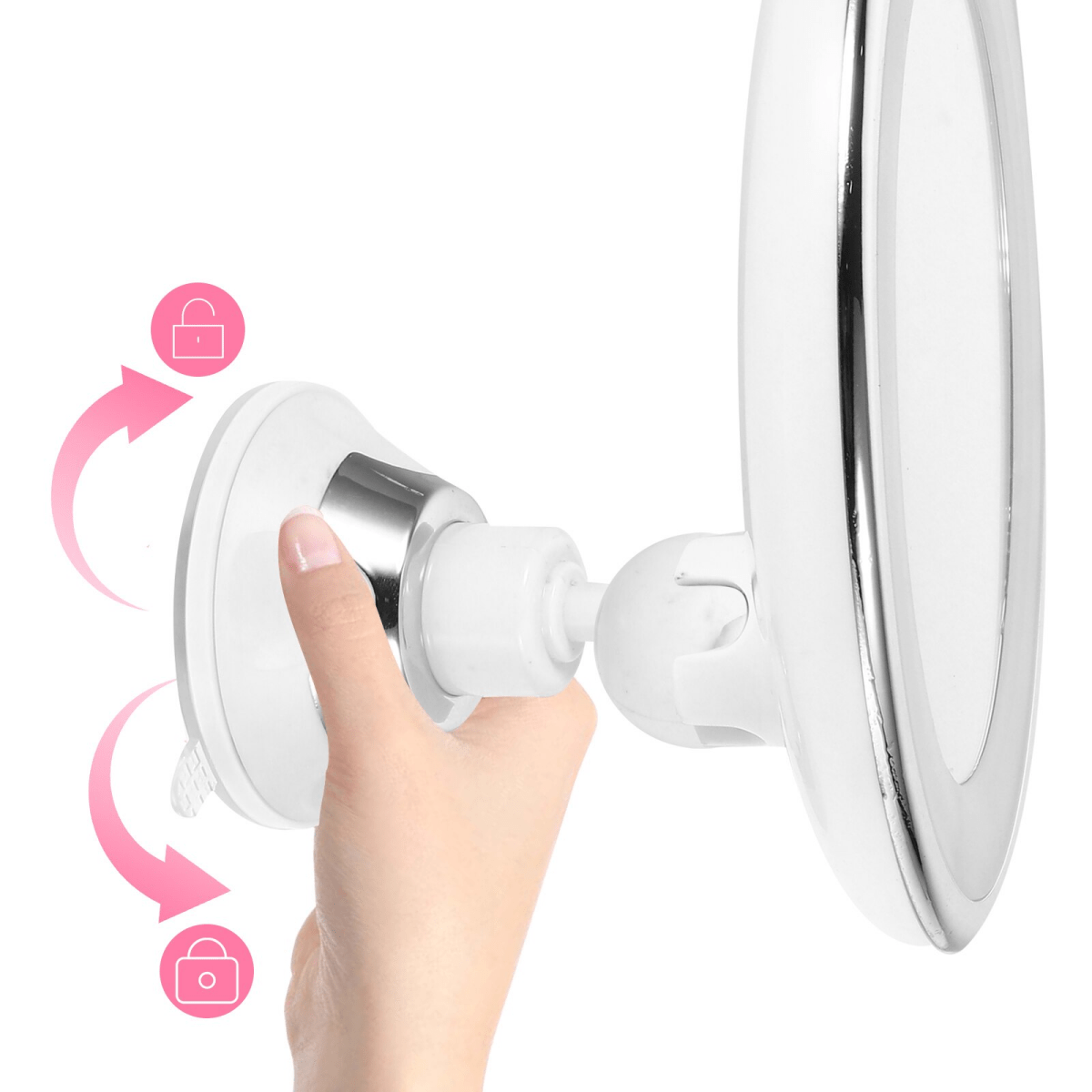 Gleam Precision 10x LED Makeup Mirror for Precise Beauty