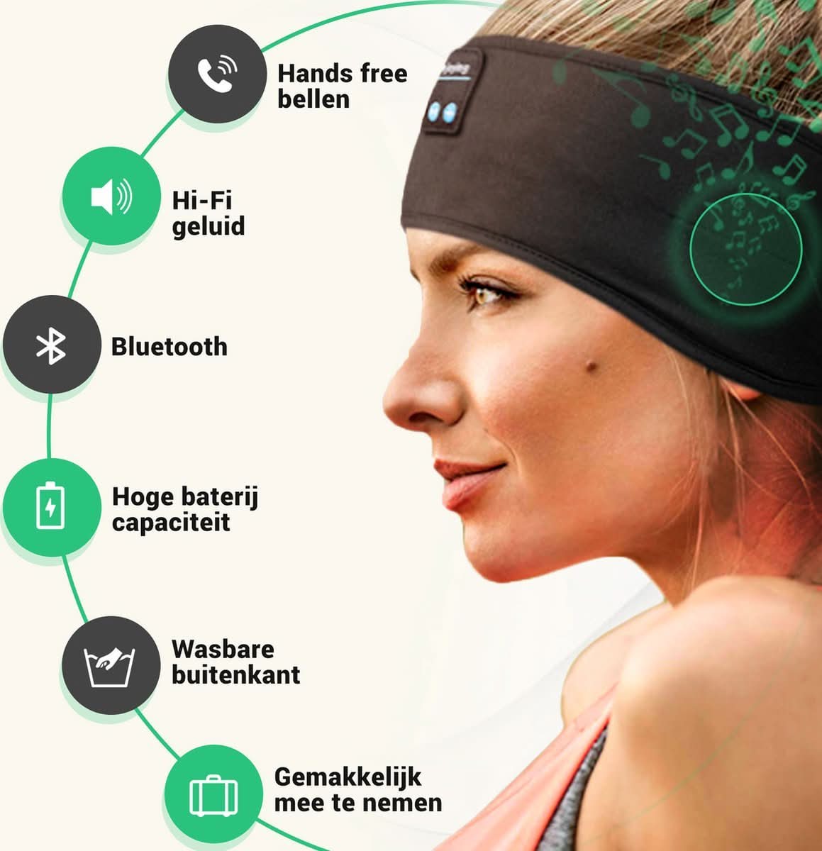 SomniWave Smart Bluetooth Sleep Band for Deep Sleep and Relaxation