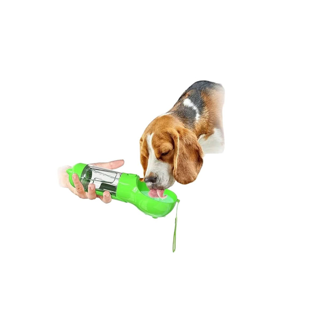 TrailPaw Bottle Portable 2In1 Dog Drinking And Feeding Bottle With Waste Bag Holder